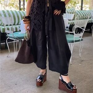 Zara balloon linen voluminous pants